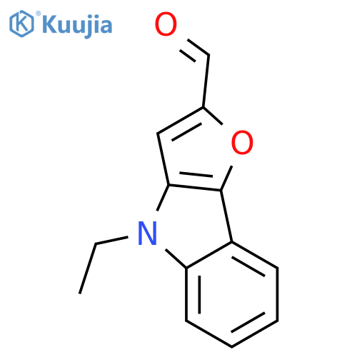 4H-Furo[3,2-b]indole-2-carboxaldehyde, 4-ethyl- structure