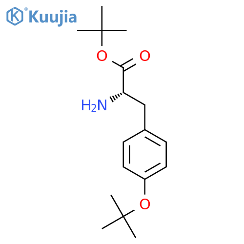 tert-butyl (2S)-2-amino-3-4-(tert-butoxy)phenylpropanoate structure