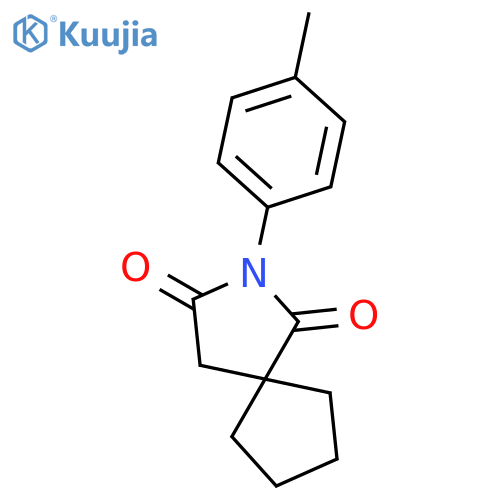 2-Azaspiro[4.4]nonane-1,3-dione, 2-(4-methylphenyl)- structure