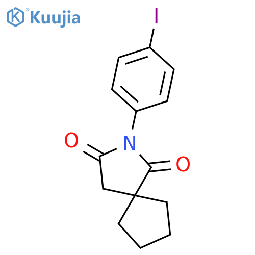 2-Azaspiro[4.4]nonane-1,3-dione, 2-(4-iodophenyl)- structure