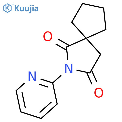 2-Azaspiro[4.4]nonane-1,3-dione, 2-(2-pyridinyl)- structure