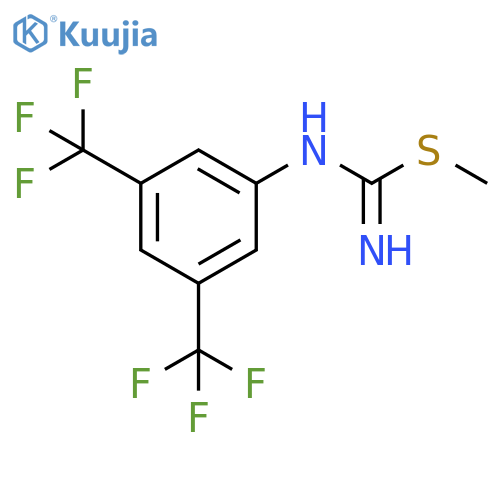 Carbamimidothioic acid, [3,5-bis(trifluoromethyl)phenyl]-, methyl ester structure