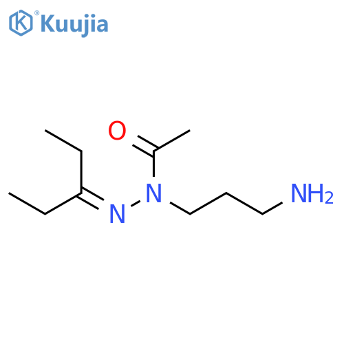 Acetic acid, (3-aminopropyl)(1-ethylpropylidene)hydrazide structure