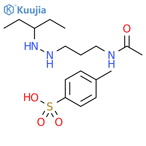 Acetamide, N-[3-[2-(1-ethylpropyl)hydrazino]propyl]-, 4-methylbenzenesulfonate (9CI) structure
