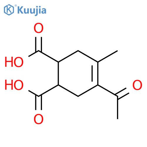 4-Cyclohexene-1,2-dicarboxylic acid, 4-acetyl-5-methyl- structure