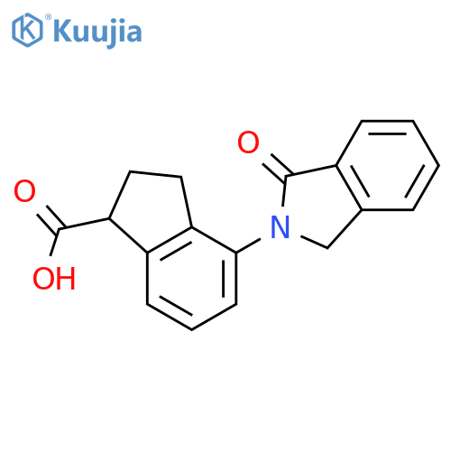 1H-Indene-1-carboxylic acid,4-(1,3-dihydro-1-oxo-2H-isoindol-2-yl)-2,3-dihydro- structure