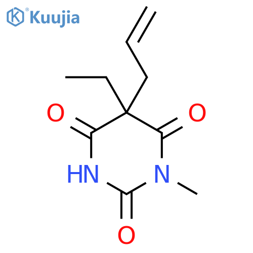 2,4,6(1H,3H,5H)-Pyrimidinetrione, 5-ethyl-1-methyl-5-(2-propenyl)- structure