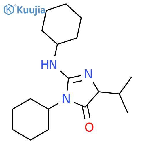 4H-Imidazol-4-one,3-cyclohexyl-2-(cyclohexylamino)-3,5-dihydro-5-(1-methylethyl)- structure