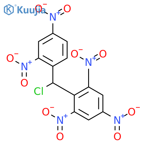 Benzene, 2-[chloro(2,4-dinitrophenyl)methyl]-1,3,5-trinitro- structure