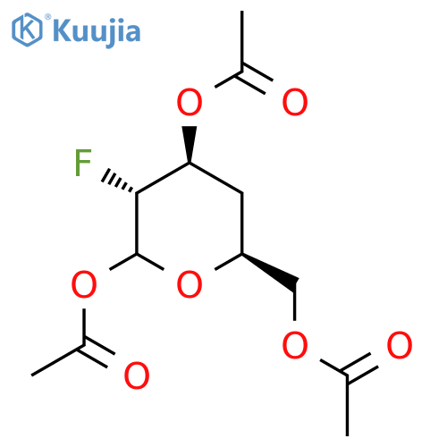 D-xylo-Hexopyranose, 2,4-dideoxy-2-fluoro-, triacetate structure
