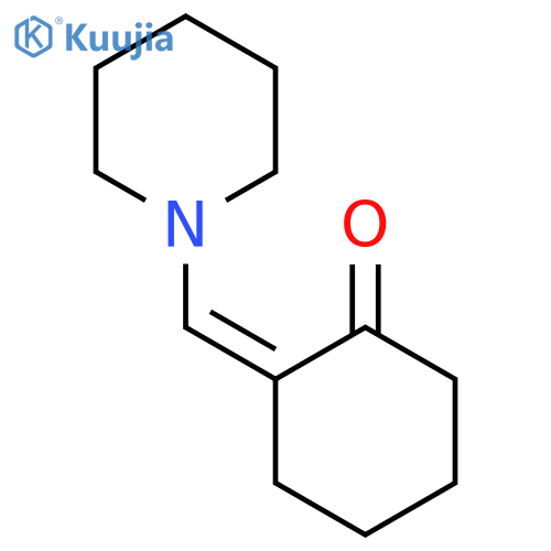 Cyclohexanone, 2-(1-piperidinylmethylene)- structure