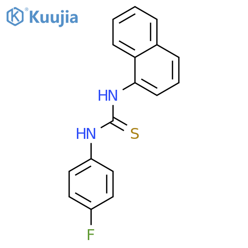 1-(4-fluorophenyl)-3-naphthalen-1-ylthiourea structure