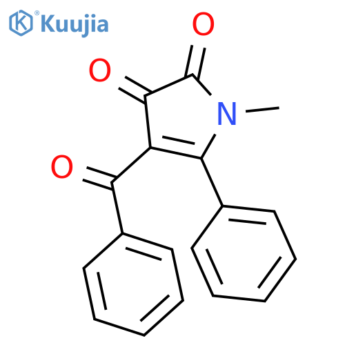 1H-Pyrrole-2,3-dione, 4-benzoyl-1-methyl-5-phenyl- structure