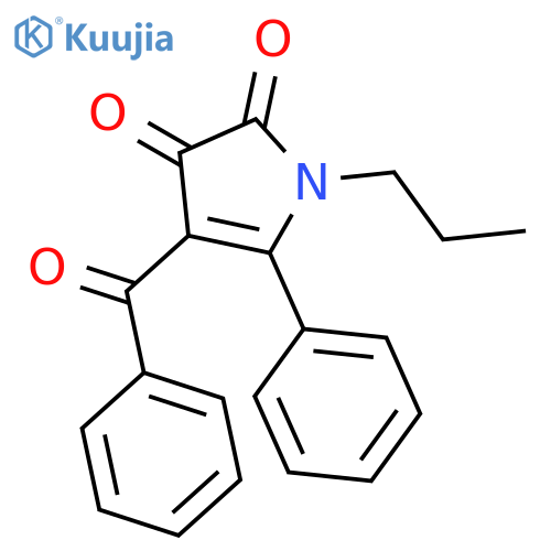 1H-Pyrrole-2,3-dione, 4-benzoyl-5-phenyl-1-propyl- structure