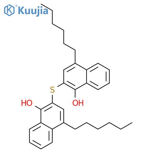 1-Naphthalenol, 2,2'-thiobis[4-hexyl- structure