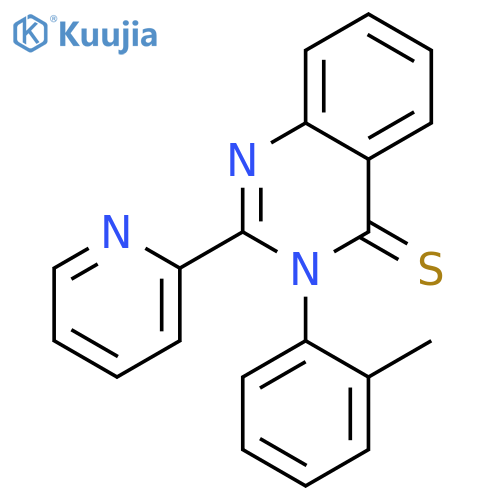 4(3H)-Quinazolinethione, 3-(2-methylphenyl)-2-(2-pyridinyl)- structure