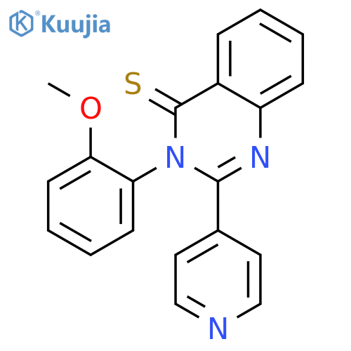 4(3H)-Quinazolinethione, 3-(2-methoxyphenyl)-2-(4-pyridinyl)- structure