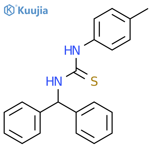 Thiourea, N-(diphenylmethyl)-N'-(4-methylphenyl)- structure