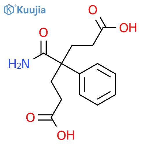 Heptanedioic acid, 4-(aminocarbonyl)-4-phenyl- structure