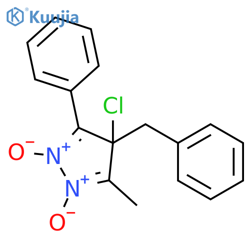 4H-Pyrazole, 4-chloro-3-methyl-5-phenyl-4-(phenylmethyl)-, 1,2-dioxide structure