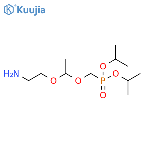 Phosphonic acid, [[1-(2-aminoethoxy)ethoxy]methyl]-, bis(1-methylethyl) ester (9CI) structure
