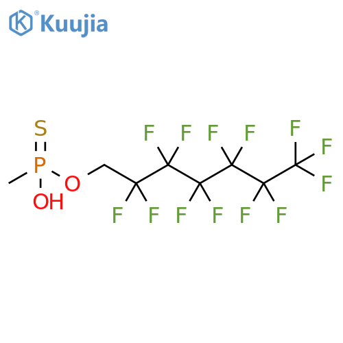 Phosphonothioic acid, methyl-, O-(2,2,3,3,4,4,5,5,6,6,7,7,7-tridecafluoroheptyl) ester (9CI) structure