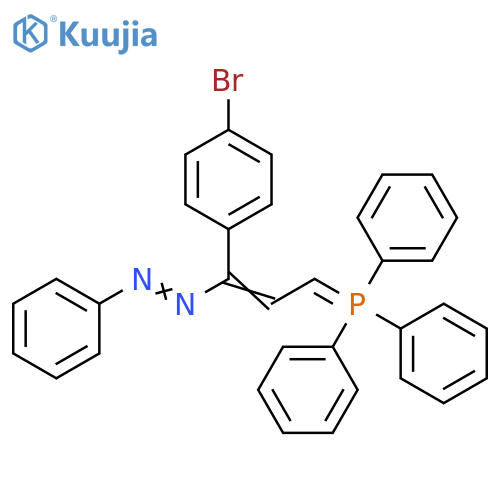 Diazene,[1-(4-bromophenyl)-3-(triphenylphosphoranylidene)-1-propenyl]phenyl- structure