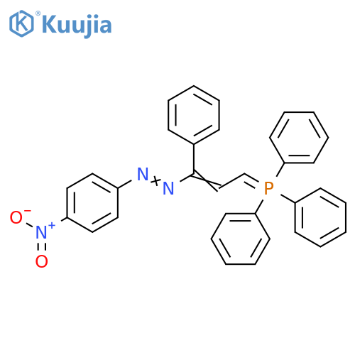 Diazene,(4-nitrophenyl)[1-phenyl-3-(triphenylphosphoranylidene)-1-propenyl]- structure
