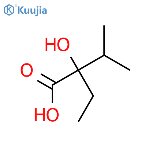 Butanoic acid, 2-ethyl-2-hydroxy-3-methyl- structure