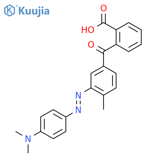 Benzoic acid, 2-[3-[[4-(dimethylamino)phenyl]azo]-4-methylbenzoyl]- structure