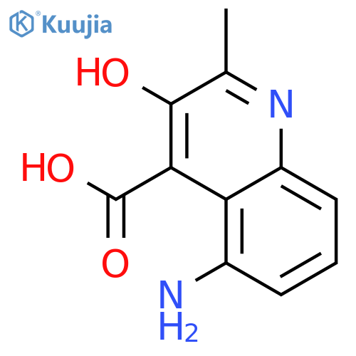 4-Quinolinecarboxylic acid, amino-3-hydroxy-2-methyl- structure