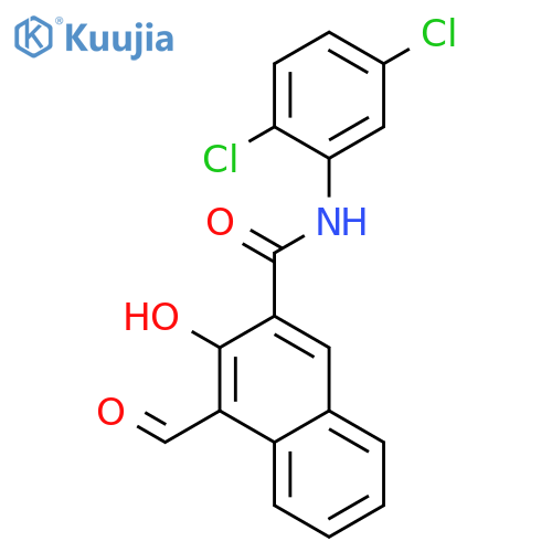 2-Naphthalenecarboxamide, N-(2,5-dichlorophenyl)-4-formyl-3-hydroxy- structure