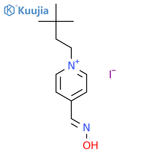 Pyridinium, 1-(3,3-dimethylbutyl)-4-[(hydroxyimino)methyl]-, iodide structure