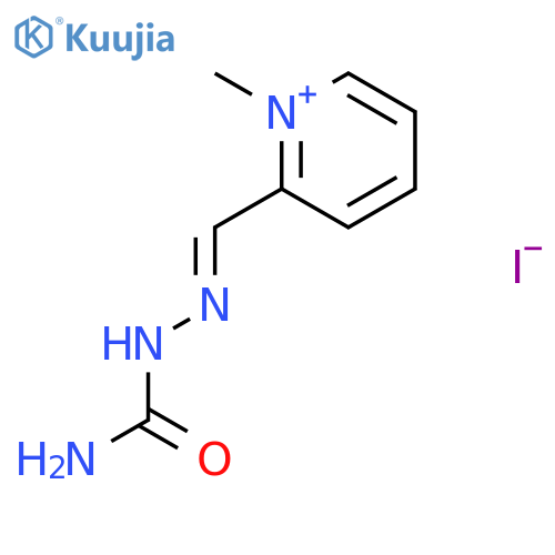 Pyridinium, 2-[[(aminocarbonyl)hydrazono]methyl]-1-methyl-, iodide structure