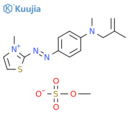 Thiazolium, 3-methyl-2-[2-[4-[methyl(2-methyl-2-propen-1-yl)amino]phenyl]diazenyl]-, methyl sulfate (1:1) structure