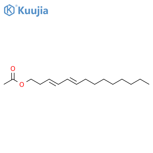 3,5-Tetradecadien-1-ol, acetate, (E,E)- structure