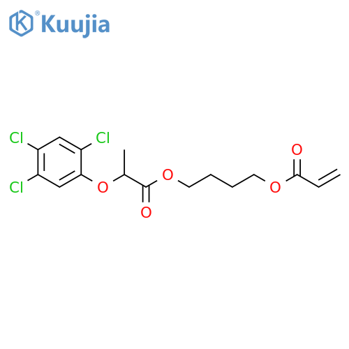 2-Propenoic acid, 4-[1-oxo-2-(2,4,5-trichlorophenoxy)propoxy]butyl ester structure