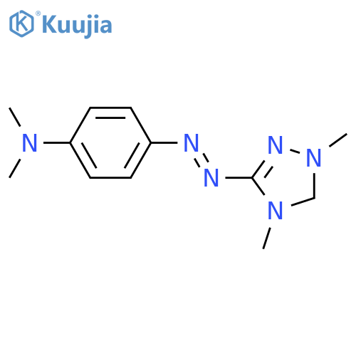 Benzenamine,4-[(4,5-dihydro-1,4-dimethyl-1H-1,2,4-triazol-3-yl)azo]-N,N-dimethyl- structure