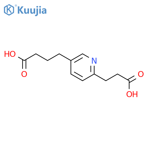 3-Pyridinebutanoic acid, 6-(2-carboxyethyl)- structure