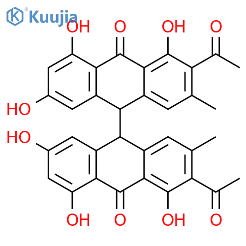 Acetylemodin bianthrone structure