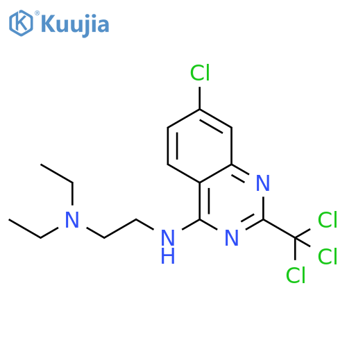 1,2-Ethanediamine,N'-[7-chloro-2-(trichloromethyl)-4-quinazolinyl]-N,N-diethyl- structure