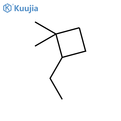 Cyclobutane, 2-ethyl-1,1-dimethyl-, (S)- structure