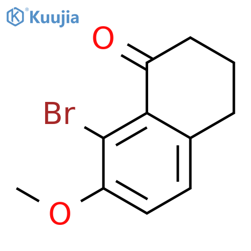 8-Bromo-7-methoxy-1,2,3,4-tetrahydro-naphthalen-1-one structure