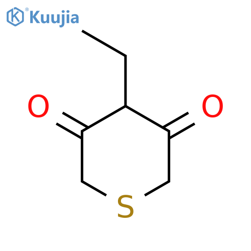 2H-Thiopyran-3,5(4H,6H)-dione, 4-ethyl- structure