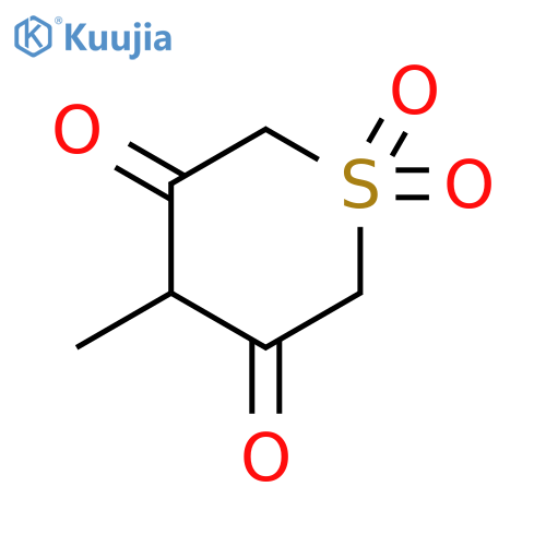2H-Thiopyran-3,5(4H,6H)-dione, 4-methyl-, 1,1-dioxide structure