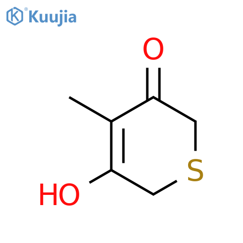 2H-Thiopyran-3(6H)-one, 5-hydroxy-4-methyl- structure