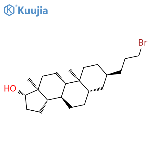 Androstan-17-ol, 3-(3-bromopropyl)-, (3a,5a,17b)- structure