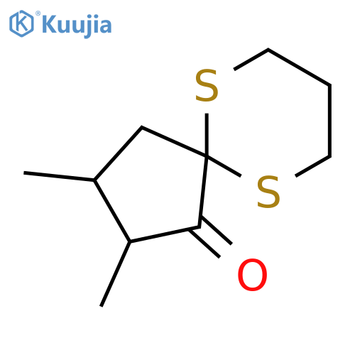 6,10-Dithiaspiro[4.5]decan-1-one, 2,3-dimethyl- structure