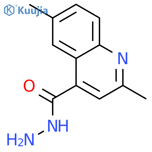 2,6-Dimethylquinoline-4-carbohydrazide structure
