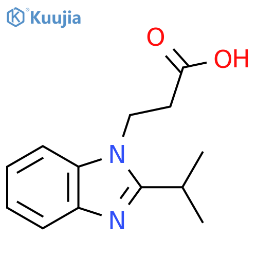 3-(2-Isopropyl-benzoimidazol-1-yl)-propionic acid structure